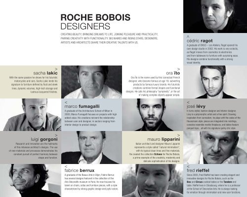 Catálogo de Sofás Diseño Roche Bobois 2017