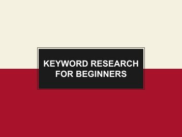 SEO Keyword Research