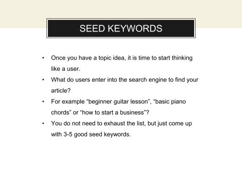 SEO Keyword Research