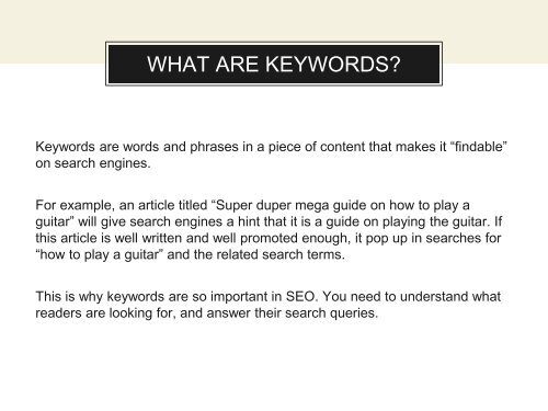 SEO Keyword Research