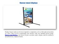 Banner display stands