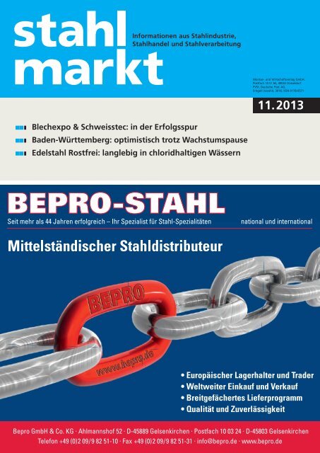 Stahlmarkt 11 13 November