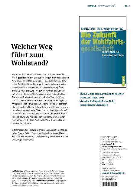 Herbst 2013 Wissenschaft - Campus Verlag