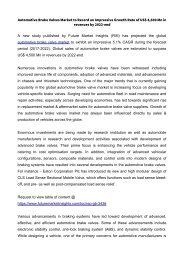 Automotive Brake Valves Market