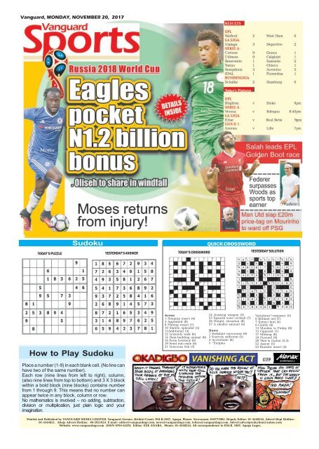 20112017 - Why I won — Obiano •Lauds Buhari for ‘level playing ground’
