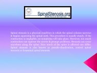 Spinal Stenosis Symptoms