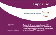 Sessione Exprivia al SAP Forum 2017