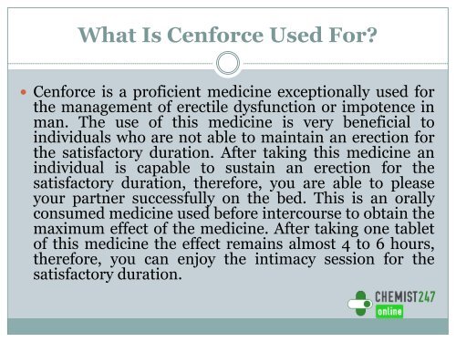 Use Cenforce To Get Long And Hard Erection