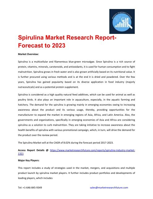 Spirulina Market_pdf