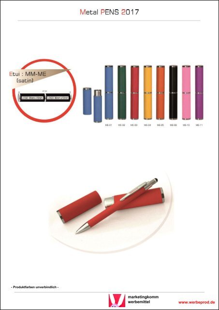 Metall-Pens Werbekugelschreiber, Werbe-Schreibgeräte mit Gravur