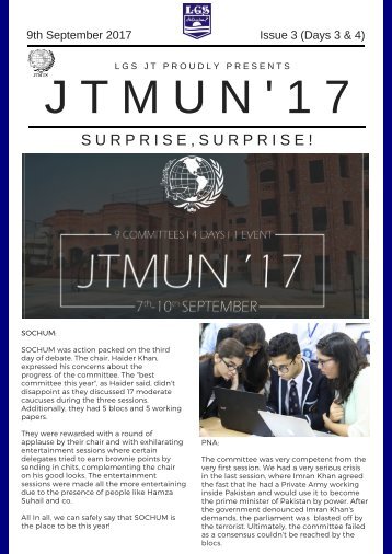 JTMUN Newsletter Day 3
