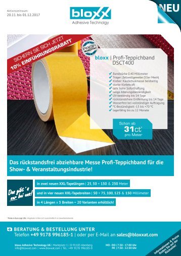 Aktion-11.2017 bloxx Profi-Teppichband DSCT400