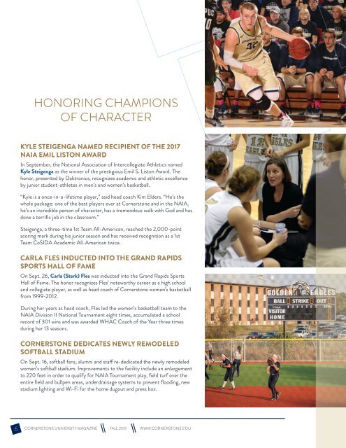 2017 Cornerstone University Magazine & Annual Report