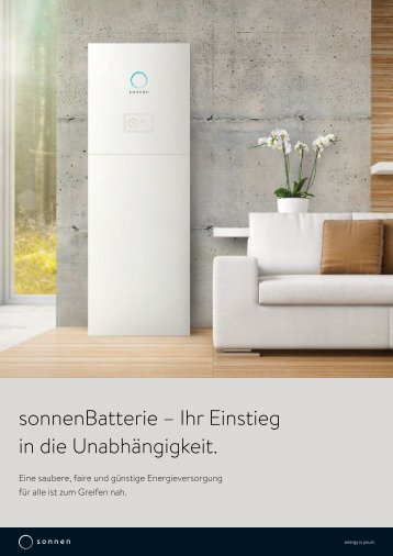 SonnenBatterie Broschüre