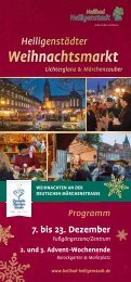Weihnachtsmarkt Heilbad Heiligenstadt Programm 2017