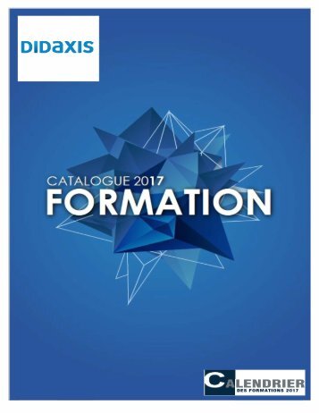 CATALOGUE FORMATION 2017