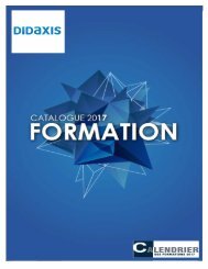 CATALOGUE FORMATION 2017
