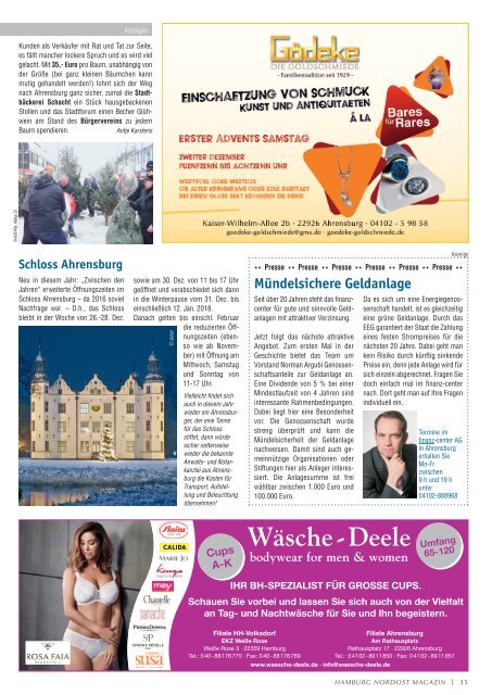 Hamburg Nordost Magazin Adventausgabe 6-2017 Online