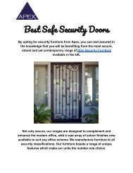 Best Security Door in Edinburgh