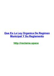 QUE ES LA LEY ORGANICA DE REGIMEN MUNICIPAL Y SU REGLAMENTO