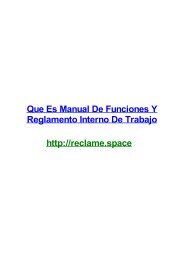 QUE ES MANUAL DE FUNCIONES Y REGLAMENTO INTERNO DE TRABAJO