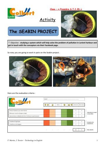 Activity #1 Seabin Project