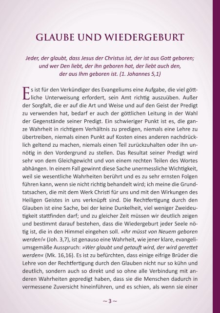 Glaube und Wiedergeburt – C. H. Spurgeon