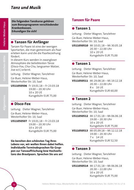 Gelsenkirchen @KEFB Bistum Essen Programm 2018