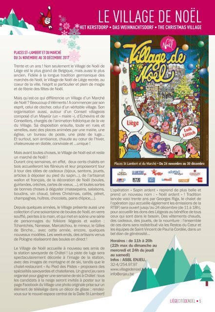 Brochure Cité de Noël 2017