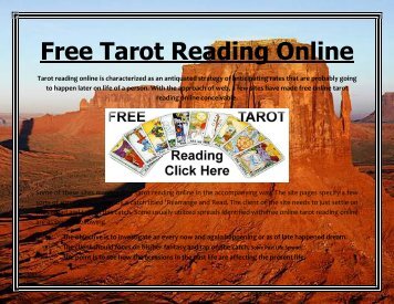Free Tarot Reading Online