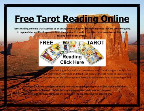 Free Tarot Card Reading - Yes Or No Tarot Reading