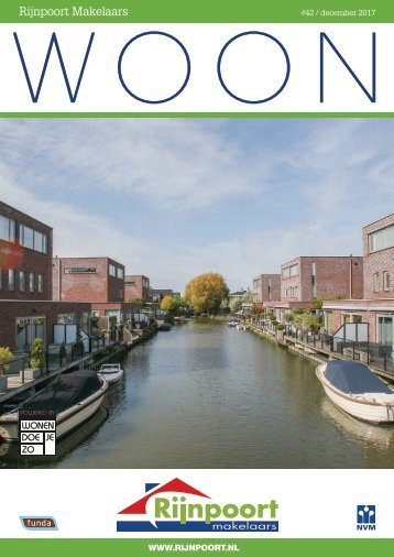 Rijnpoort Makelaars WOON magazine #42, uitgave december 2017