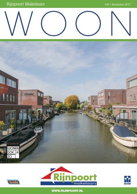 Rijnpoort Makelaars WOON magazine #42, uitgave december 2017