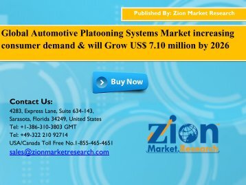 Automotive Platooning System Market