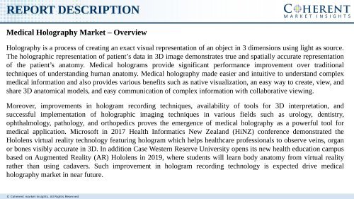 Medical Holography Market - Global Industry Insights, Trends, Outlook, and Opportunity Analysis, 2017-2025