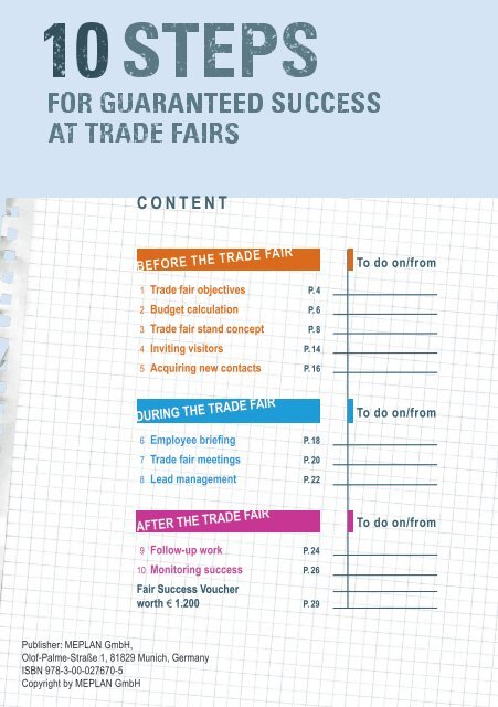automatica 2018 // 10 steps for guaranteed trade fair success