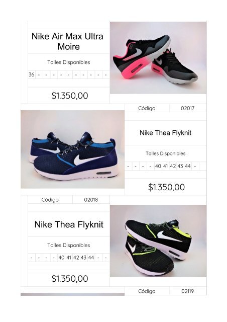 catalogo nike air max
