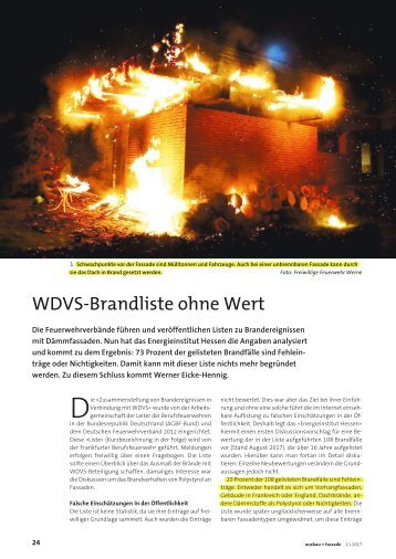 WDVS-Brandliste ohne Wert