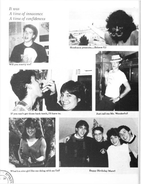 1986-1987 Rothberg Yearbook