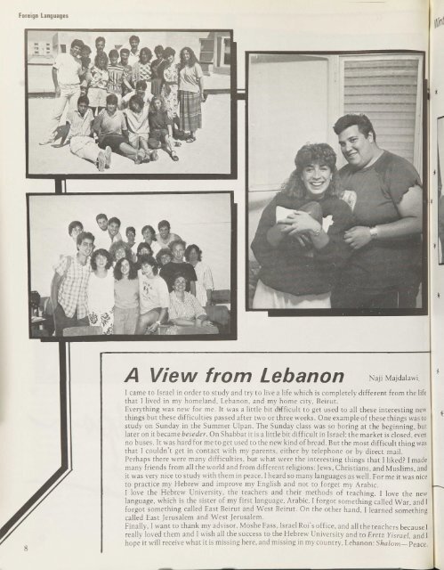 1987-1988 Rothberg Yearbook