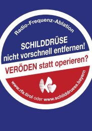 Schilddrüse nicht vorschnell entfernen! Veröden statt operieren?