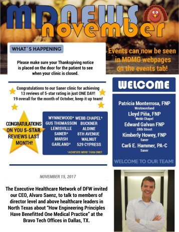 MD Newsletter November