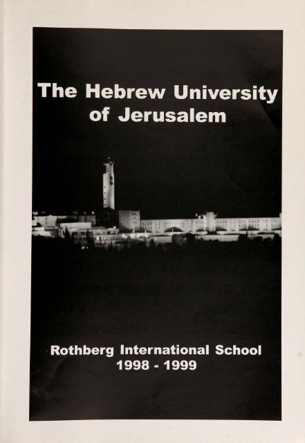 1998-1999 Rothberg Yearbook