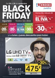 EROSKI Black Friday folleto ofertas hasta 25 Noviembre 2017 euskera-castellano