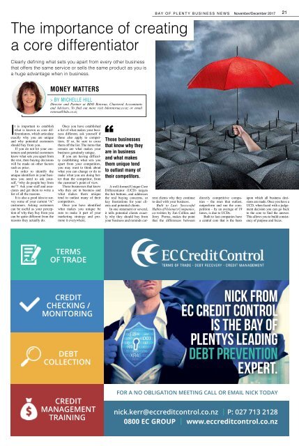 Bay of Plenty Business News November/December 2017