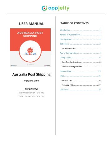 WooCommerce Australia Post Shipping