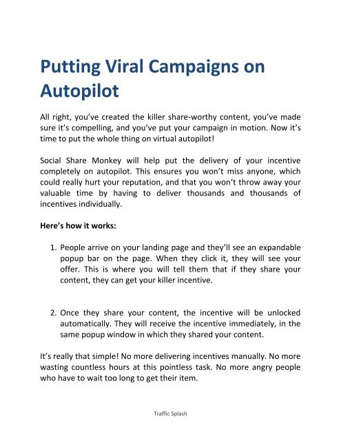 Viral Traffic Guide - How To Get Viral Traffic