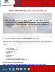 Leather Market Analysis, Trend, Scope & Forecast