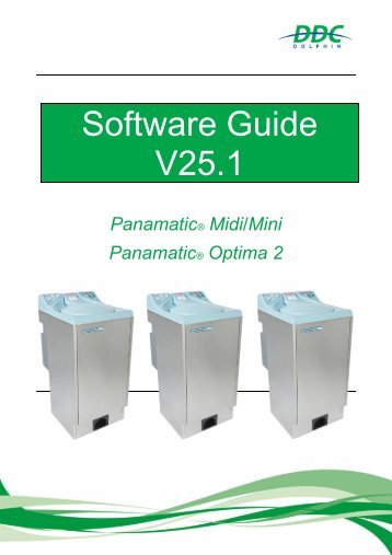 V25.1 Software Guide Panamatic Mini, Midi, Optima 2 v1.5