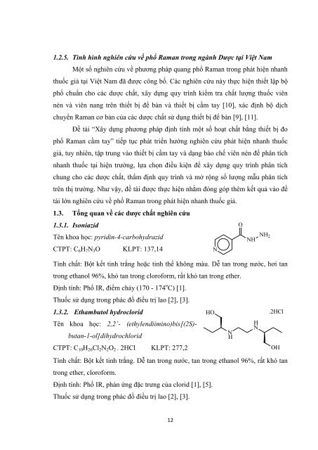 Xây dựng phương pháp định tính một số hoạt chất bằng thiết bị đo phổ raman cầm tay
